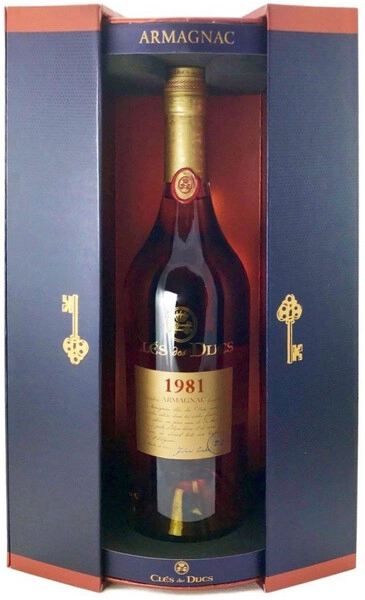 Арманьяк Cles des Ducs Millesime, Armagnac AOC, 1981, gift box, 0.7 л