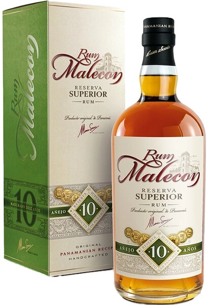 Ром Malecon, Reserva Superior Anejo 10 Anos, gift box, 0.7 л