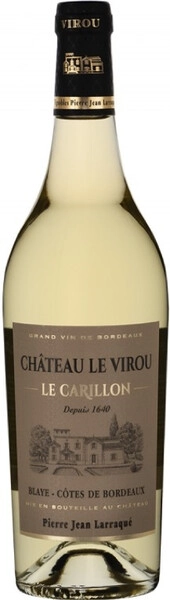 Вино Chateau Le Virou, Le Carillon Blanc, Blaye Cotes de Bordeaux AOC, 2019