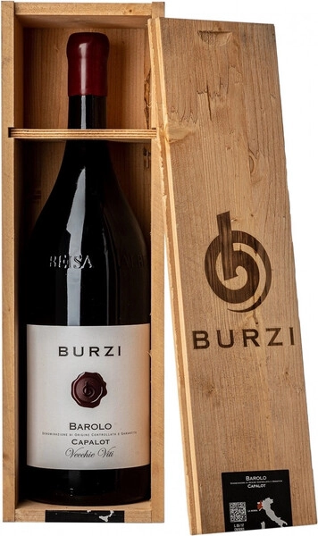 Вино Alberto Burzi, Barolo Capalot Vecchie Viti DOCG, 2020, wooden box, 1.5 л