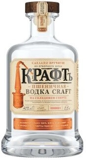 Водка КРаФТъ Пшеничная, 0.5 л