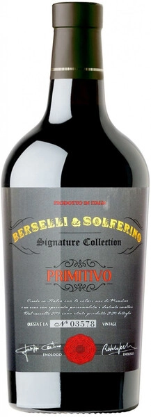 Вино Berselli & Solferino Primitivo, Salento IGT, 2017