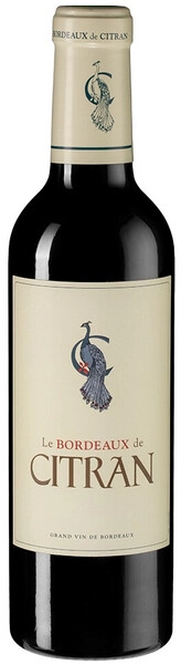 Вино Le Bordeaux de Citran Rouge, Bordeaux AOC, 2019, 375 мл