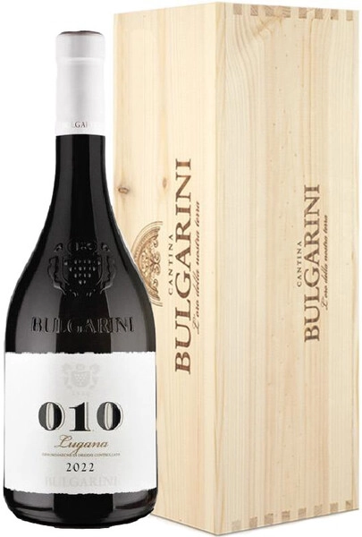 Вино Bulgarini, 010 Lugana DOC, 2022, wooden box, 1.5 л