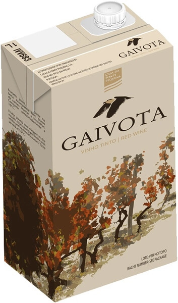 Вино Gaivota Tinto Seco, Tetra Pak, 1 л