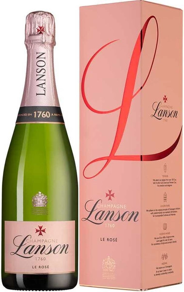 Шампанское Lanson, Le Rose Brut, gift box