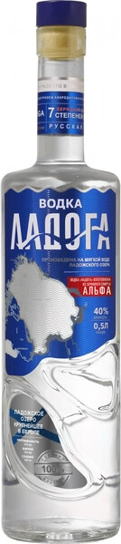 Водка "Ладога" Альфа, 0.5 л