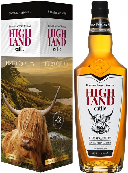 Виски Highland Cattle Blended, gift box, 0.7 л