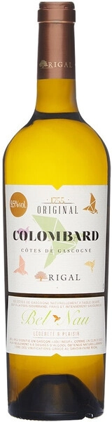 Вино Rigal, Original Colombard, Cotes de Gascogne IGP, 2020