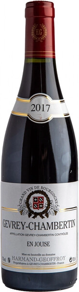 Вино Domaine Harmand-Geoffroy, Gevrey-Chambertin En Jouise AOC, 2017