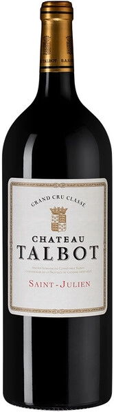 Вино Chateau Talbot, St-Julien AOC 4-me Grand Cru Classe, 2015, 3 л