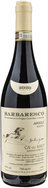 Вино Ca' del Baio, Barbaresco "Asili" DOCG Riserva, 2020