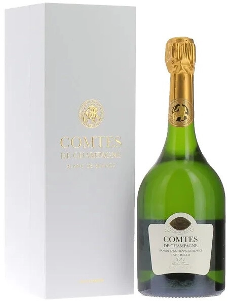 Шампанское Taittinger, Comtes de Champagne Grands Crus Blanc de Blancs Brut, 2013, gift box