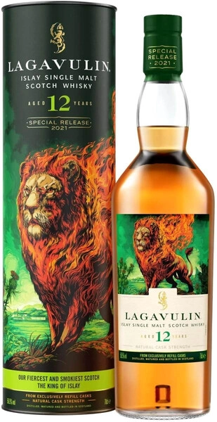 Виски Diageo, Lagavulin 12 Years Old (Release 2021), in tube, 0.7 л