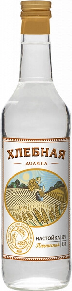 Ликер КВКЗ, Хлебная долина Пшеничная, настойка горькая, 0.5 л