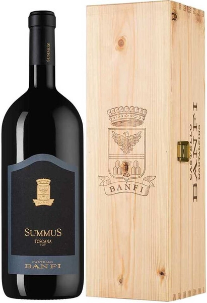 Вино Banfi, SummuS, Toscana IGT, 2018, wooden box, 1.5 л