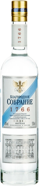 Водка Благородное Собрание Мягкая, 0.5 л