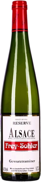 Вино Frey-Sohler, Gewurztraminer Reserve, Alsace AOC, 2022