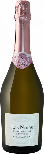 Игристое вино "Las Ninas" Pinot Noir Brut, 2022