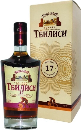Коньяк "Тбилиси" 17 лет, в подарочной коробке, 0.5 л