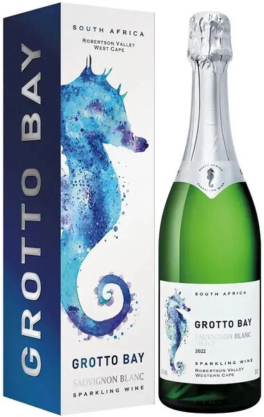 Игристое вино Grotto Bay Sauvignon Blanc Select Extra Brut, Robertson Valley WO, 2022, gift box