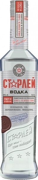 Водка Старлей, 0.5 л