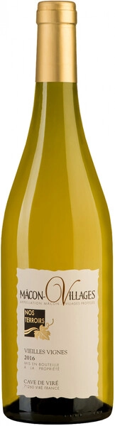 Вино Cave de Vire, Macon Villages Vieilles Vignes AOC, 2016