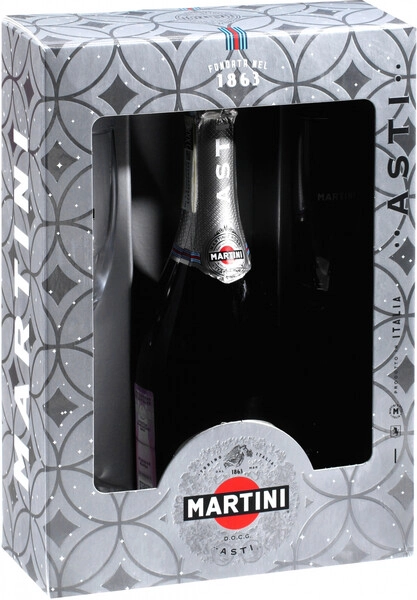 Игристое вино Asti Martini, 2 glasses pack
