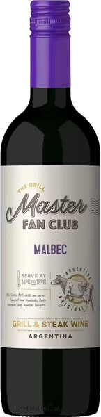 Вино "The Grill Master Fan Club" Malbec, 2025