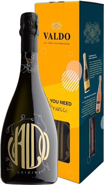 Игристое вино Valdo, Origine Brut, 2023, gift box