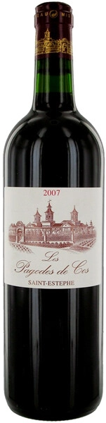 Вино Les Pagodes de Cos AOC Saint-Estephe, 2007