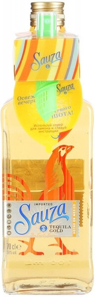 Текила Sauza Gold, with spray, 0.7 л