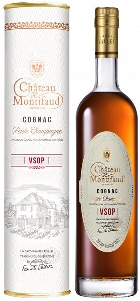 Коньяк Chateau de Montifaud VSOP, Fine Petite Champagne AOC, gift tube, 0.7 л