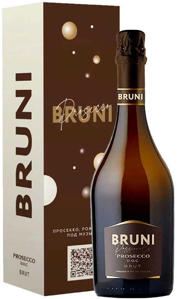Игристое вино Bruni Prosecco DOC Brut, gift box