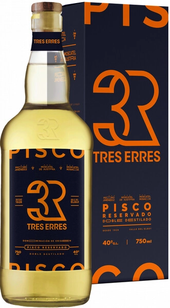 Писко Tres Erres Reservado, gift box, 0.75 л