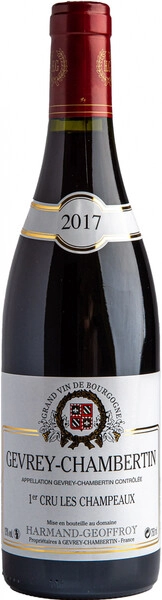 Вино Domaine Harmand-Geoffroy, Gevrey-Chambertin 1er Cru Les Champeaux AOC, 2017
