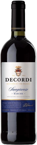 Вино Decordi Sangiovese, Marche IGT