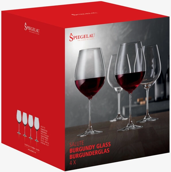 Бокалы Бургундия Spiegelau, Salute Burgundy, Set of 4 pcs, 810 мл