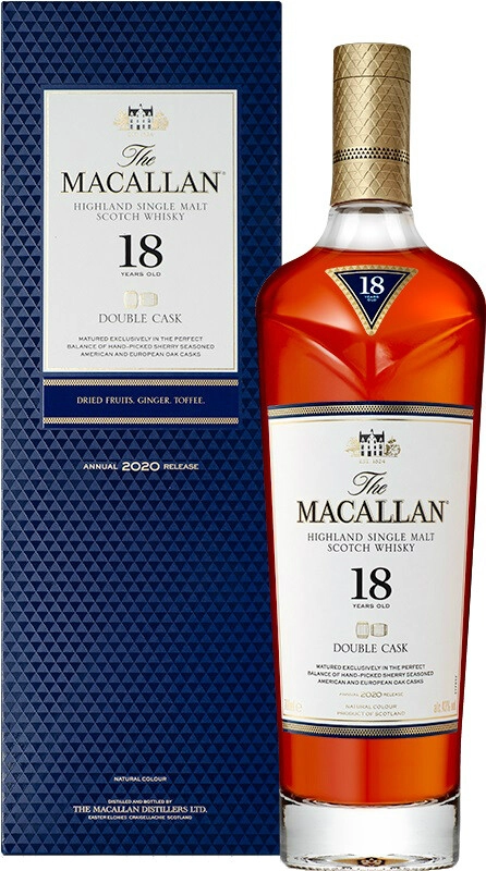 Виски Macallan Double Cask 18 Years Old, gift box, 0.7 л 