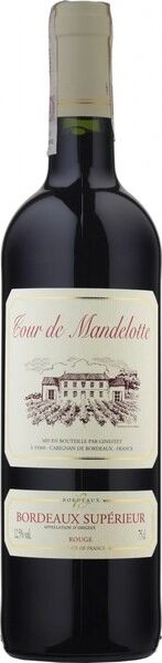 Вино Tour de Mandelotte Bordeaux Superieur AOC, 2020