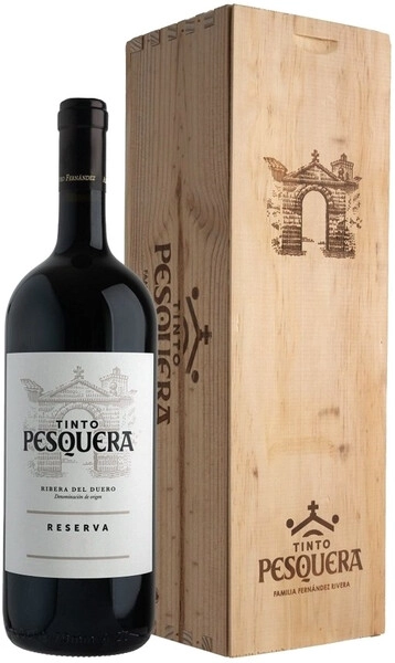 Вино "Tinto Pesquera" Reserva, Ribera del Duero DO, 2020, wooden box, 1.5 л