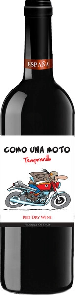 Вино Como Una Moto Tempranillo Dry, 2022