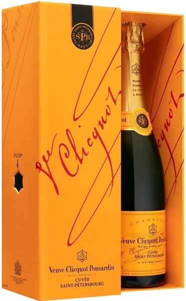 Шампанское Veuve Clicquot, Cuvee Saint-Petersbourg Brut, gift box