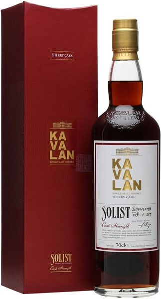 Виски Kavalan, Solist Sherry Cask (59,4%), gift box, 0.7 л