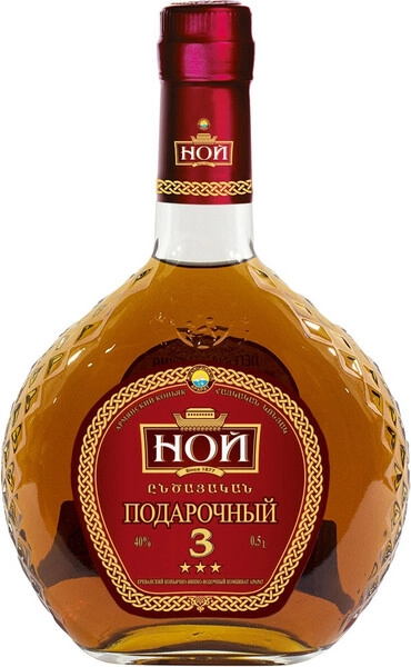 Коньяк Ной Подарочный 3-летний, 0.5 л