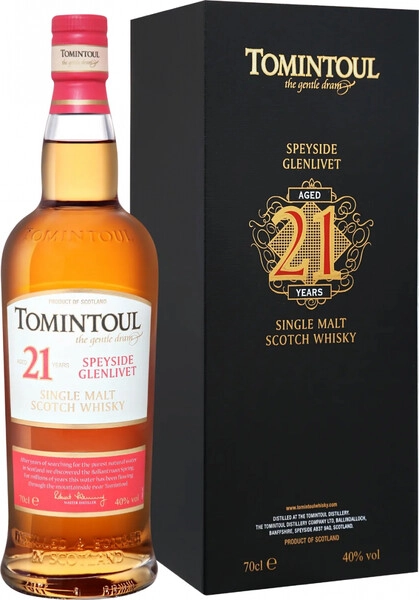 Виски Tomintoul 21 Years Old, gift box, 0.7 л