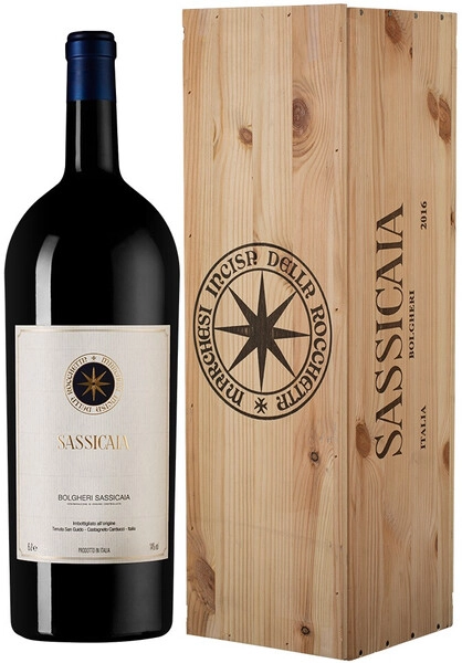 Вино Sassicaia, Bolgheri Sassicaia DOC, 2018, wooden box, 6 л