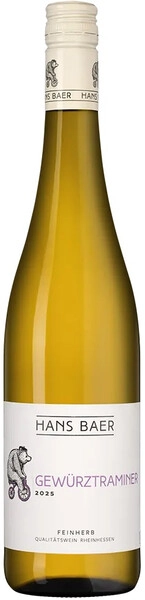 Вино Weinkellerei Hechtsheim, "Hans Baer" Gewurztraminer, 2025