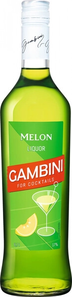 Ликер KVKZ, Gambini Green Melon, 0.7 л