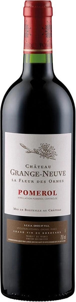 Вино Chateau Grange-Neuve, La Fleur des Ormes, Pomerol AOC, 2019